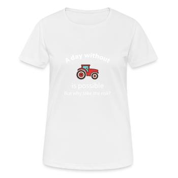 Steyr Tractors Trecker Farmer Farmer Gift - Women's Breathable T-Shirt - white - Front - AI Model Female 172 dark (172cm)
