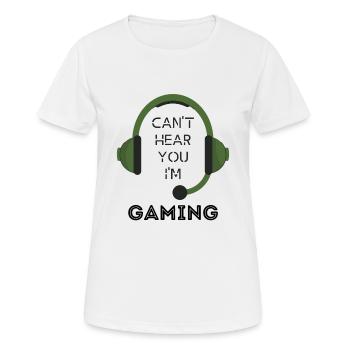 Gaming - I love Gaming - T-shirt respirant Femme - blanc - Devant - AI Model Female 172 dark (172cm)