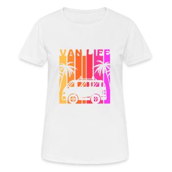 Van life - camper van lifestyle - Women's Breathable T-Shirt - white - Front - AI Model Female 172 dark (172cm)