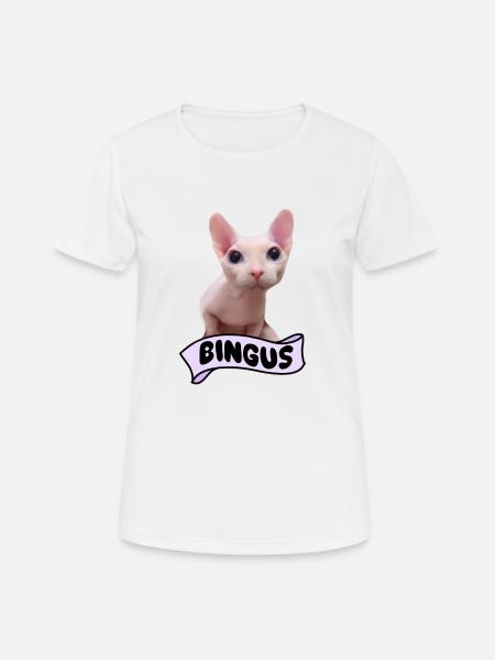 Bingus Cat Meme - Frauen T-Shirt atmungsaktiv - Weiß