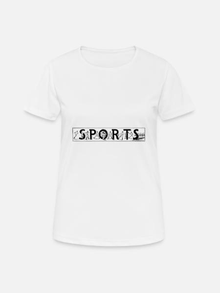 SPORTS - Women's Breathable T-Shirt - white