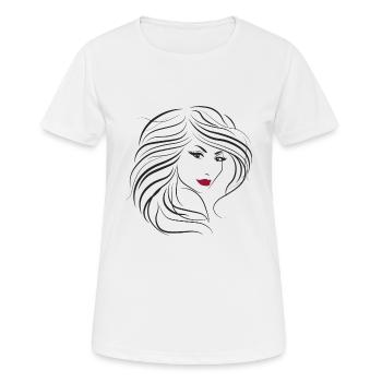 Woman Beauty - Women's Breathable T-Shirt - white - Front - AI Model Female 172 dark (172cm)