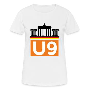 Métro de Berlin - T-shirt respirant Femme - blanc - Devant - AI Model Female 172 dark (172cm)