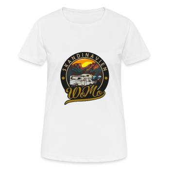 Skandinavien Womo - Frauen T-Shirt atmungsaktiv - Weiß - Vorne - AI Model Female 172 dark (172cm)
