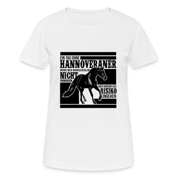 Pferdezucht Hannoveraner, Pferde - Frauen T-Shirt atmungsaktiv - Weiß - Vorne - AI Model Female 172 dark (172cm)