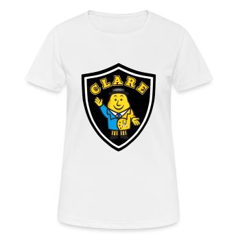 Clare GAA - T-shirt respirant Femme - blanc - Devant - AI Model Female 172 dark (172cm)