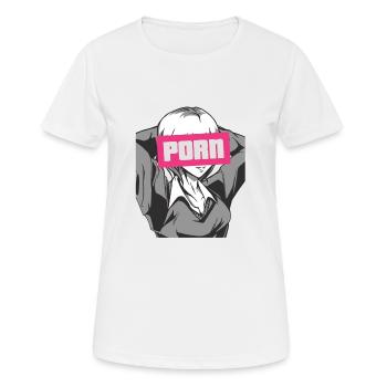 manga porn - Women's Breathable T-Shirt - white - Front - AI Model Female 172 dark (172cm)