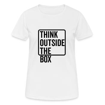 Sortir des sentiers battus - T-shirt respirant Femme - blanc - Devant - AI Model Female 172 dark (172cm)