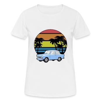 Trabi racing cardboard GDR East German cult car retro - Women's Breathable T-Shirt - white - Front - AI Model Female 172 dark (172cm)