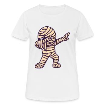 Mummy Dabbing - Frauen T-Shirt atmungsaktiv - Weiß - Vorne - AI Model Female 172 dark (172cm)