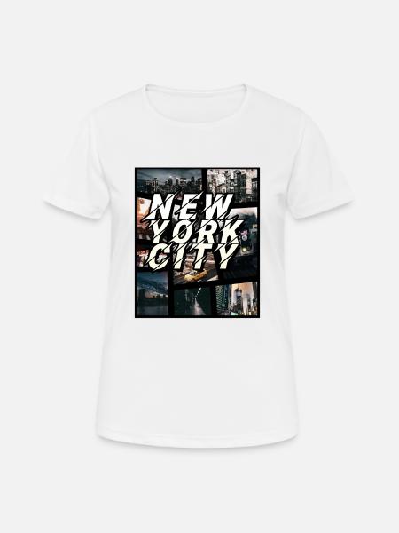 New York City GTA Design - Women's Breathable T-Shirt - white