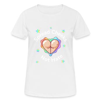 Spread Cheeks Not Hate - Women's Breathable T-Shirt - white - Front - AI Model Female 172 dark (172cm)