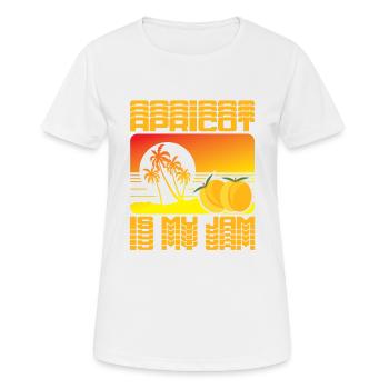 Abricots, fruits, fruits, fruits - T-shirt respirant Femme - blanc - Devant - AI Model Female 172 dark (172cm)