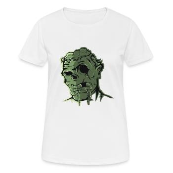 Zombie - Frauen T-Shirt atmungsaktiv - Weiß - Vorne - AI Model Female 172 dark (172cm)