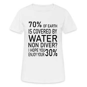 Diving Dive Dive - Women's Breathable T-Shirt - white - Front - AI Model Female 172 dark (172cm)