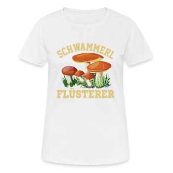 Pilzsammler Geschenk Steinpilze - Frauen T-Shirt atmungsaktiv - Weiß - Vorne - AI Model Female 172 dark (172cm)