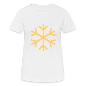 Flocon de neige - T-shirt respirant Femme - blanc - Devant - AI Model Female 172 dark (172cm)