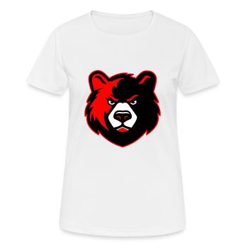 Evil Bear - Women's Breathable T-Shirt - white - Front - AI Model Female 172 dark (172cm)