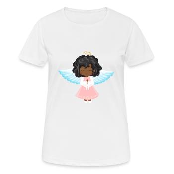 Christkind Afrodeutsch Afroamerikanisch Schwarz - Frauen T-Shirt atmungsaktiv - Weiß - Vorne - AI Model Female 172 dark (172cm)