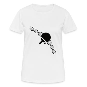Joueurs de tennis de table Battes de tennis de table Tennis de table - T-shirt respirant Femme - blanc - Devant - AI Model Female 172 dark (172cm)