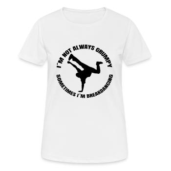 Breakdance Dancers Breakdancer Dance Sports Dancing - Women's Breathable T-Shirt - white - Front - AI Model Female 172 dark (172cm)