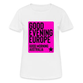 Eurovision - T-shirt respirant Femme - blanc - Devant - AI Model Female 172 dark (172cm)