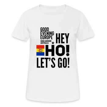 Moldawien Eurovision - Frauen T-Shirt atmungsaktiv - Weiß - Vorne - AI Model Female 172 dark (172cm)