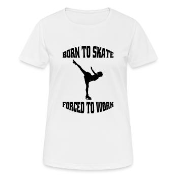 Figure Skating Ice Skating Figure Skating Figure Skating - Women's Breathable T-Shirt - white - Front - AI Model Female 172 dark (172cm)