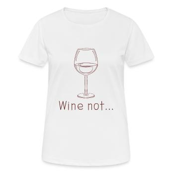 lecker wein - Frauen T-Shirt atmungsaktiv - Weiß - Vorne - AI Model Female 172 dark (172cm)