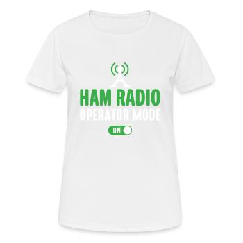 Ham Radio Operator Mode ham radio, amateur radio, - Frauen T-Shirt atmungsaktiv - Weiß - Vorne - AI Model Female 172 dark (172cm)