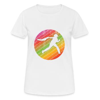 Jai Alai Retro Pelota Jai-Alai Gift - Women's Breathable T-Shirt - white - Front - AI Model Female 172 dark (172cm)