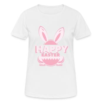 Joyeuses Pâques - T-shirt respirant Femme - blanc - Devant - AI Model Female 172 dark (172cm)
