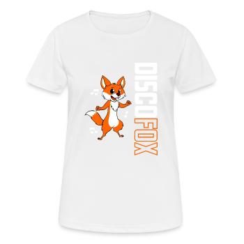 Discothèque Fuchs - T-shirt respirant Femme - blanc - Devant - AI Model Female 172 dark (172cm)