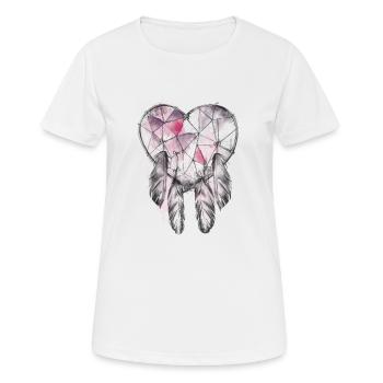 Indianische Kultur Indian Dreamcatcher - Frauen T-Shirt atmungsaktiv - Weiß - Vorne - AI Model Female 172 dark (172cm)