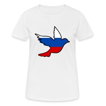Russie - T-shirt respirant Femme - blanc - Devant - AI Model Female 172 dark (172cm)