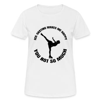 Figure Skating Ice Skating Figure Skating Figure Skating - Women's Breathable T-Shirt - white - Front - AI Model Female 172 dark (172cm)