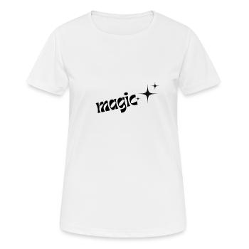 magic - Frauen T-Shirt atmungsaktiv - Weiß - Vorne - AI Model Female 172 dark (172cm)