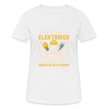 Ich Bin Elektriker König der Kabel Elektrik - Frauen T-Shirt atmungsaktiv - Weiß - Vorne - AI Model Female 172 dark (172cm)