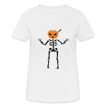 Skeleton - Women's Breathable T-Shirt - white - Front - AI Model Female 172 dark (172cm)