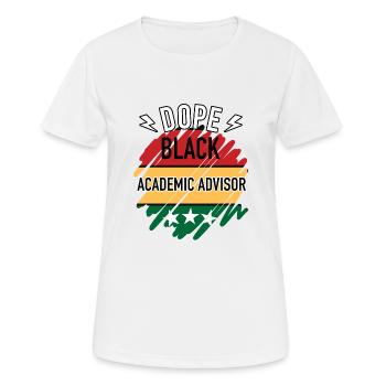 Black History Month Akademischer Berater Juneteenth - Frauen T-Shirt atmungsaktiv - Weiß - Vorne - AI Model Female 172 dark (172cm)
