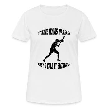 Joueurs de tennis de table Battes de tennis de table Tennis de table - T-shirt respirant Femme - blanc - Devant - AI Model Female 172 dark (172cm)