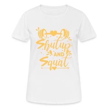 T-shirt Donna Spiritosa Sportiva - T-shirt respirant Femme - blanc - Devant - AI Model Female 172 dark (172cm)