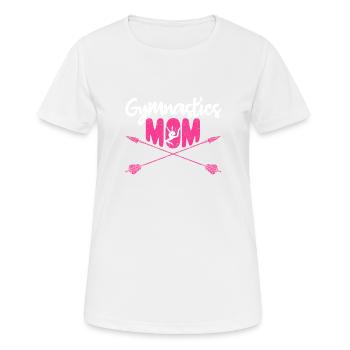 Gymnastik Mama Niedliche Turnerin Elternteil - Frauen T-Shirt atmungsaktiv - Weiß - Vorne - AI Model Female 172 dark (172cm)