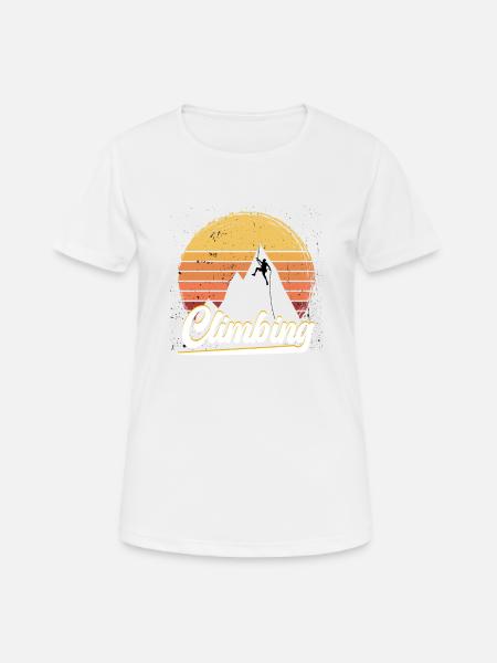 Passion for climbing - Women's Breathable T-Shirt - white