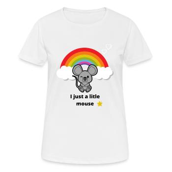 Litle Maus Nice Gift - Frauen T-Shirt atmungsaktiv - Weiß - Vorne - AI Model Female 172 dark (172cm)