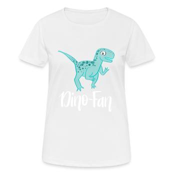 Dino Fan - Women's Breathable T-Shirt - white - Front - AI Model Female 172 dark (172cm)
