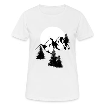 Nature lovers Mountains Alps Tyrol South Tyrol Alm - Women's Breathable T-Shirt - white - Front - AI Model Female 172 dark (172cm)