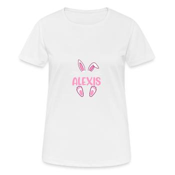 ALEXIS Easter - Frauen T-Shirt atmungsaktiv - Weiß - Vorne - AI Model Female 172 dark (172cm)