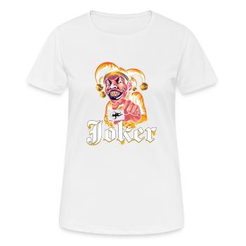 Carte Joker Orange - T-shirt respirant Femme - blanc - Devant - AI Model Female 172 dark (172cm)