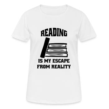 Lesen Buchliebhaber Leser Bücher Geschenk Buch - Frauen T-Shirt atmungsaktiv - Weiß - Vorne - AI Model Female 172 dark (172cm)